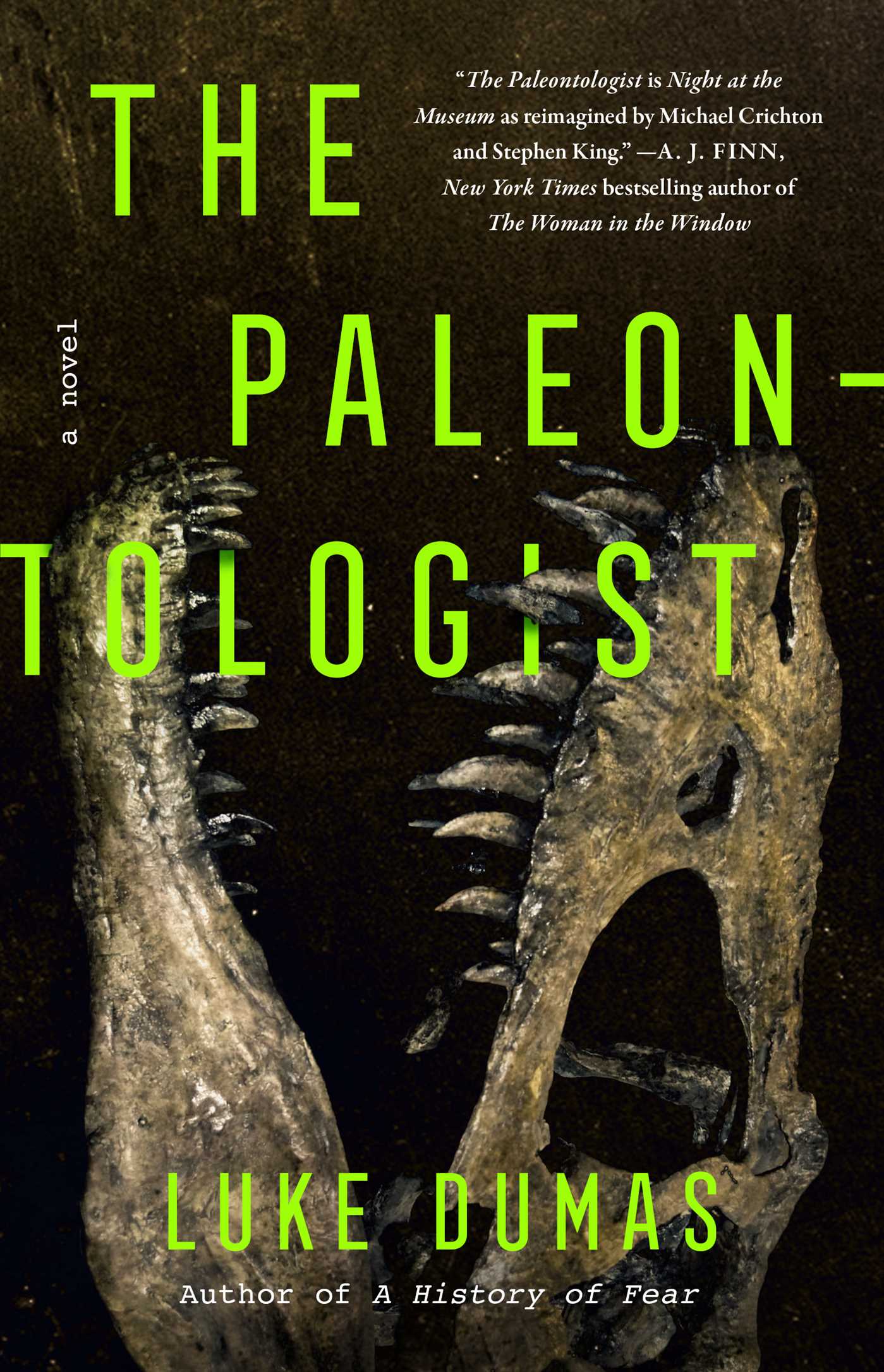 The cover of The Paleontologist by Luke Dumas